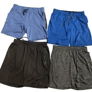 Bundle of 4 Men's Athletic Shorts | Xersion & LEG3ND | Large | Quick Dry